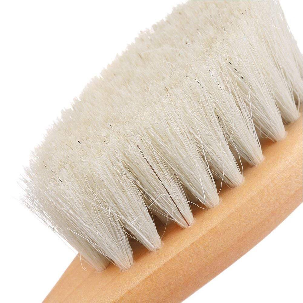 Natural Wood Hairbrush and Comb Kit