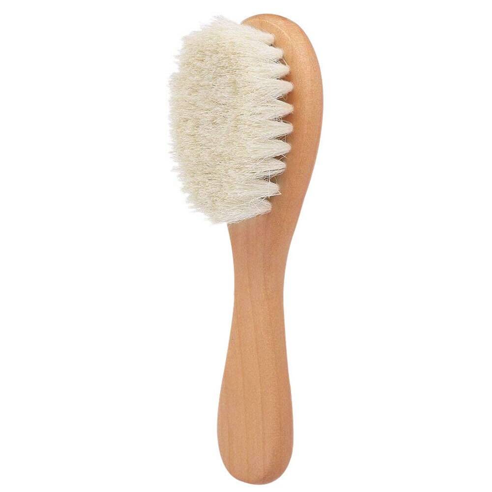 Natural Wood Hairbrush and Comb Kit