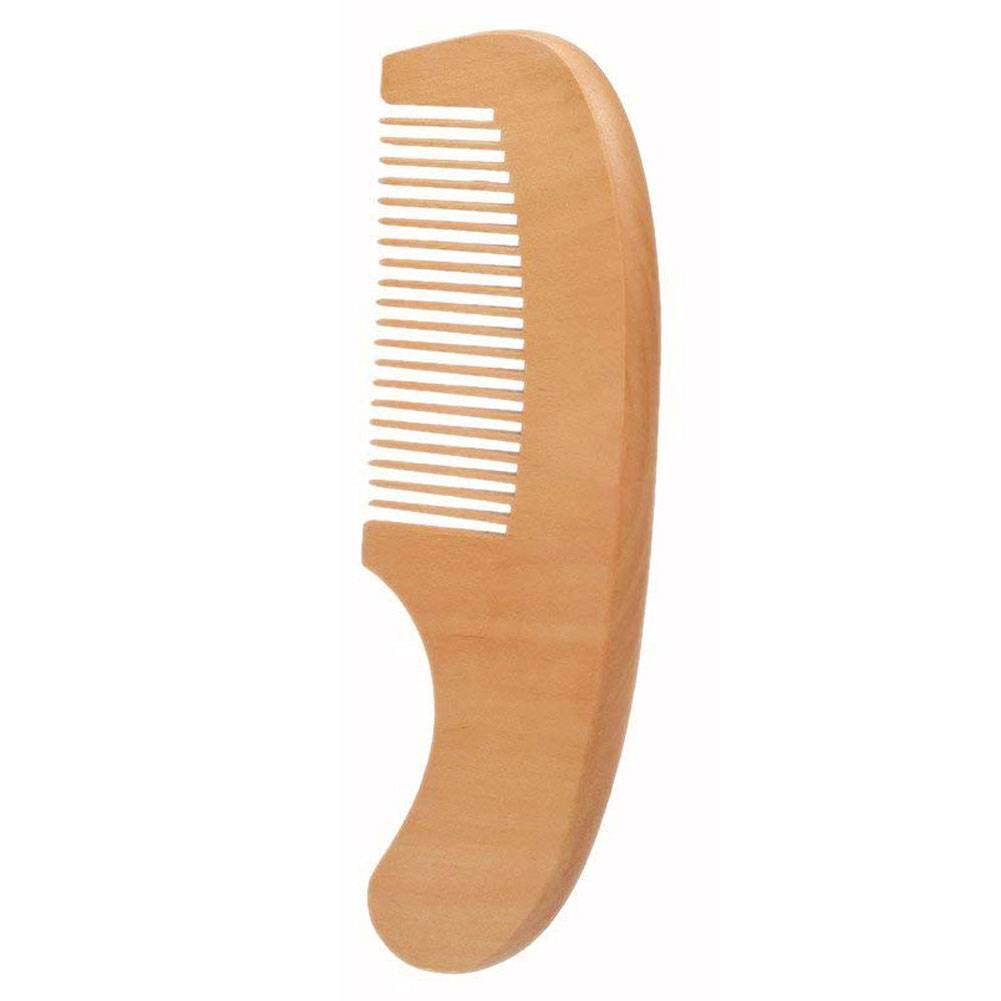Natural Wood Hairbrush and Comb Kit