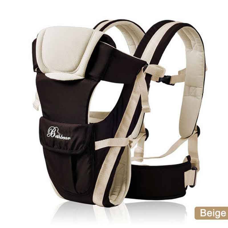 4 in 1 Baby's Breathable Front Carrier Activity & Gear Baby Carriers & Backpacks Color : Blue|Pink|Orange|Beige