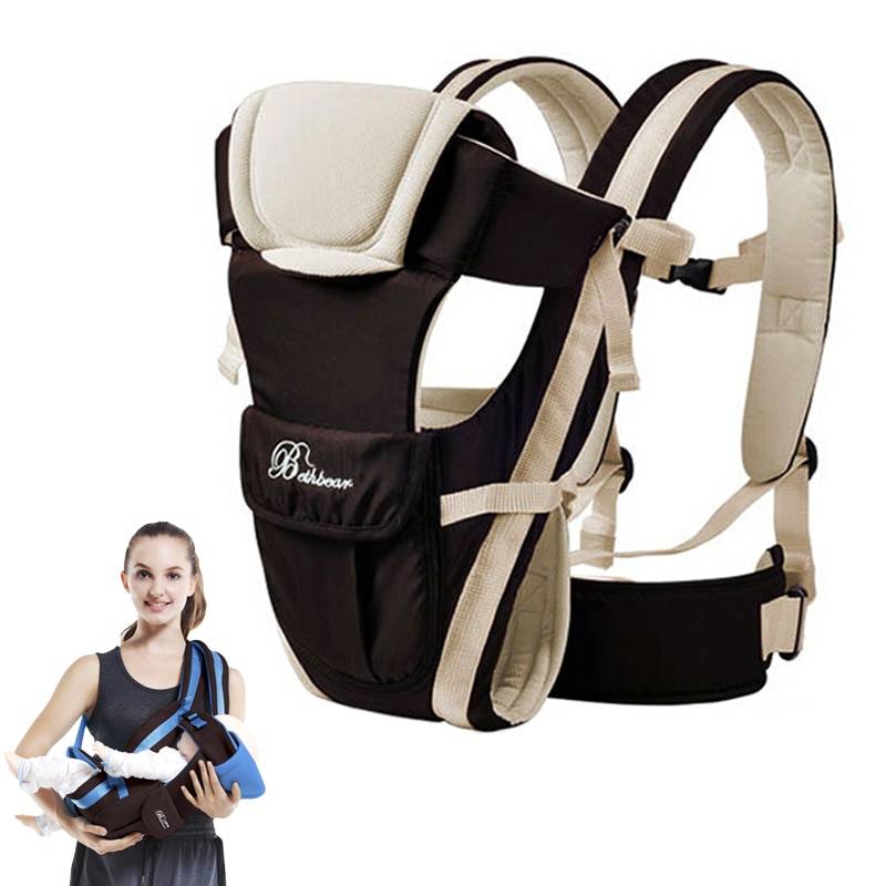 4 in 1 Baby's Breathable Front Carrier Activity & Gear Baby Carriers & Backpacks Color : Blue|Pink|Orange|Beige