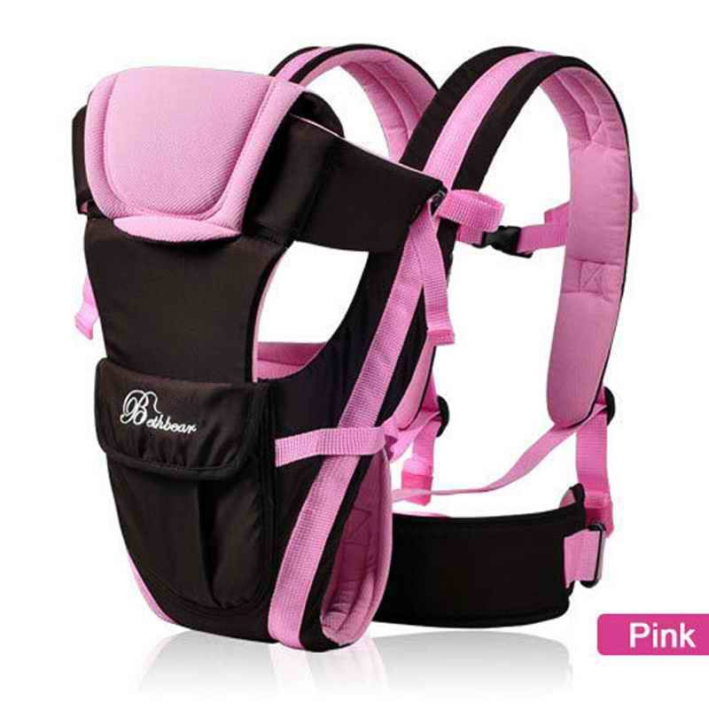 4 in 1 Baby's Breathable Front Carrier Activity & Gear Baby Carriers & Backpacks Color : Blue|Pink|Orange|Beige