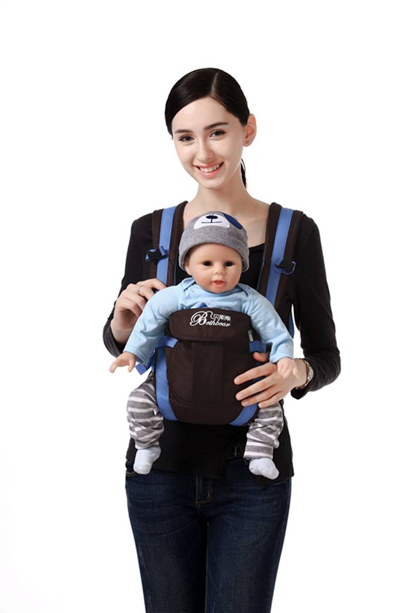 4 in 1 Baby's Breathable Front Carrier Activity & Gear Baby Carriers & Backpacks Color : Blue|Pink|Orange|Beige