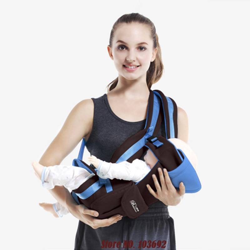 4 in 1 Baby's Breathable Front Carrier Activity & Gear Baby Carriers & Backpacks Color : Blue|Pink|Orange|Beige