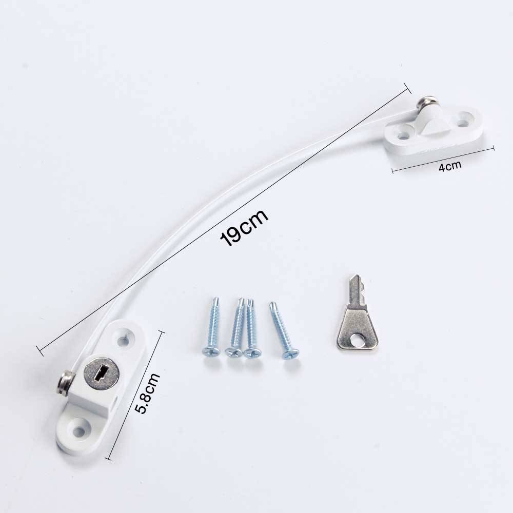 Stainless Steel Safety Window's Lock Baby Safety Cabinet Locks & Straps Color : Silver