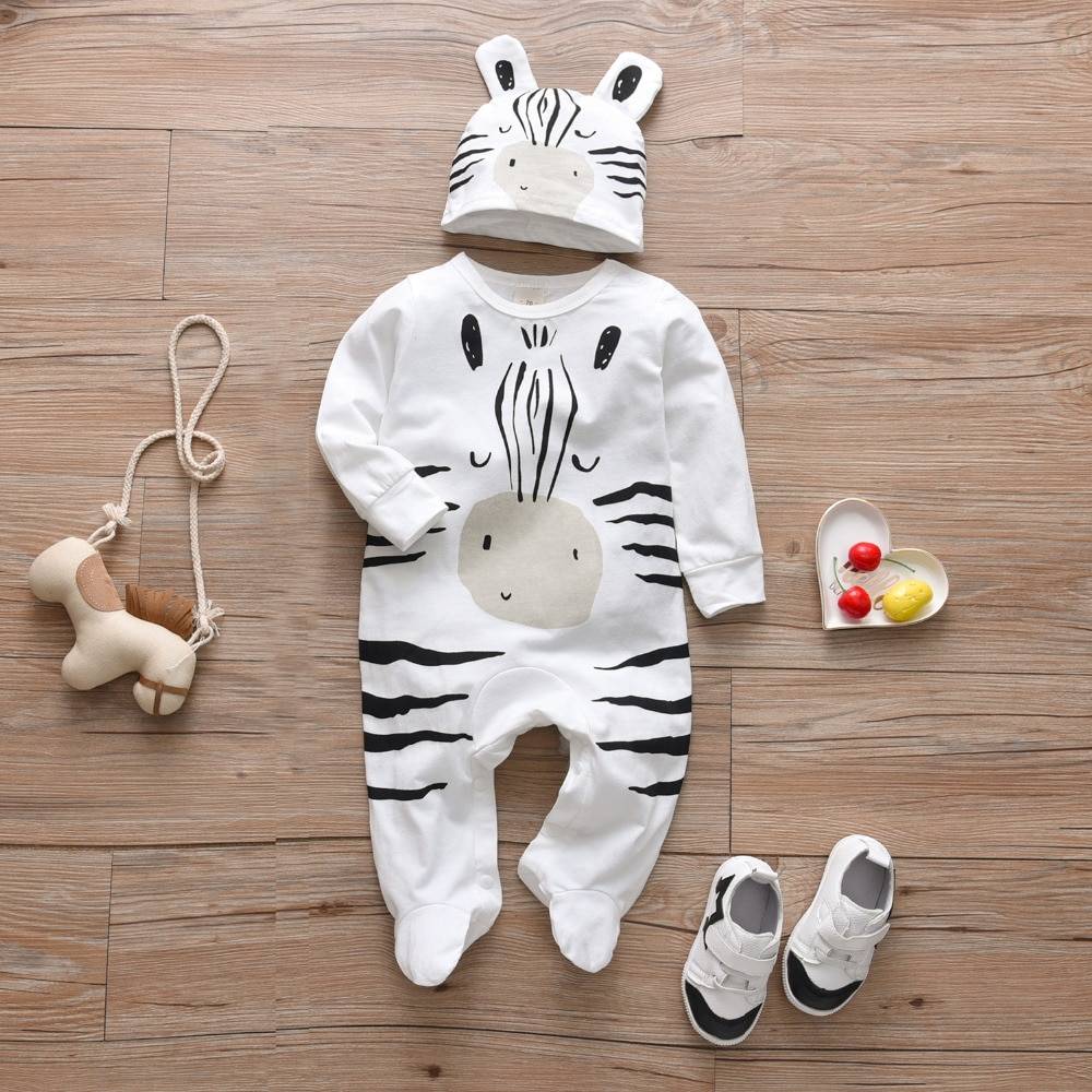 Baby's Creative Romper with Beanie