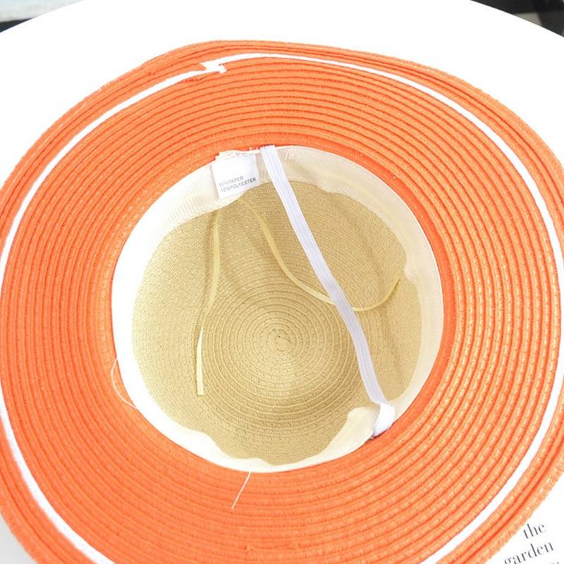 Baby's Bright Straw Hat