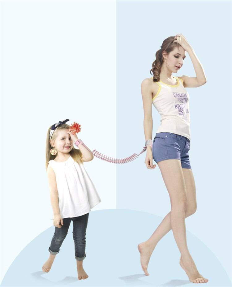 Anti-Lost Kid's Wrist Leash with Magnet Inductive Lock