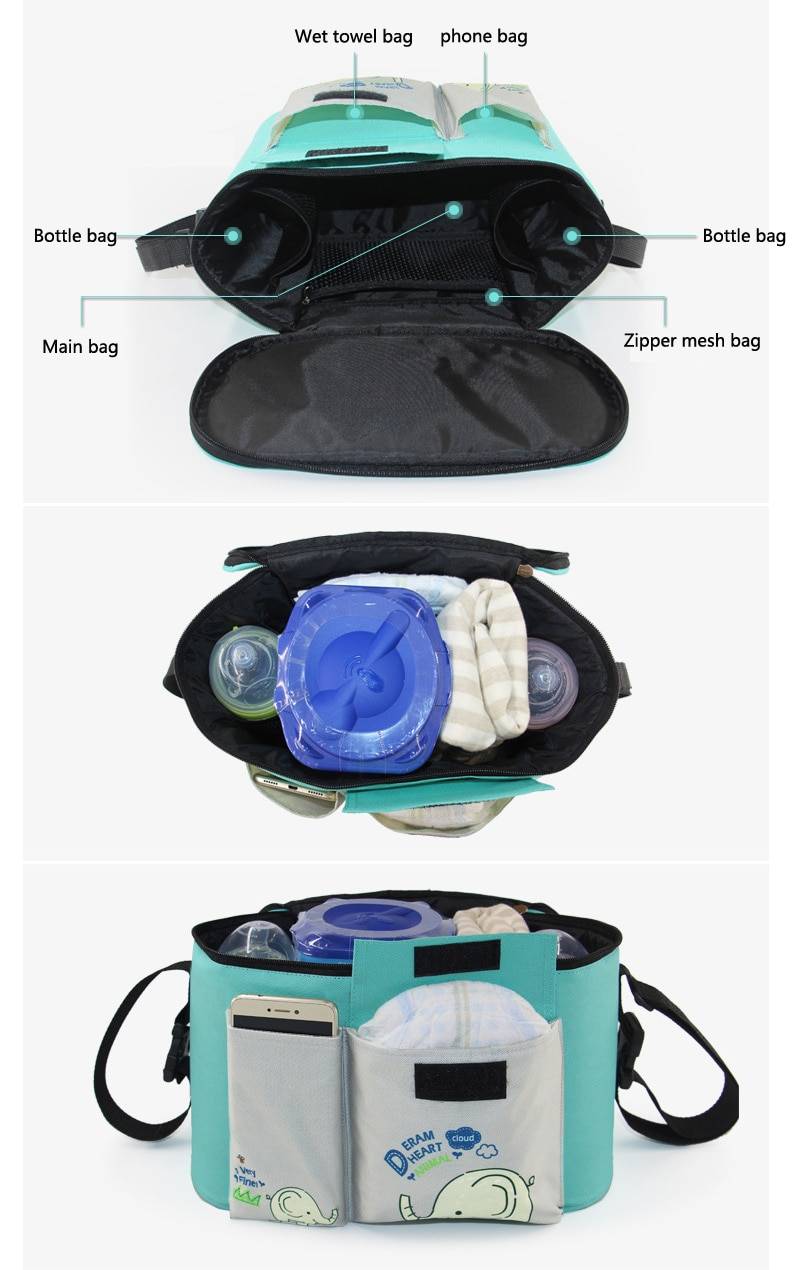 Large Capacity Baby Stroller Bag