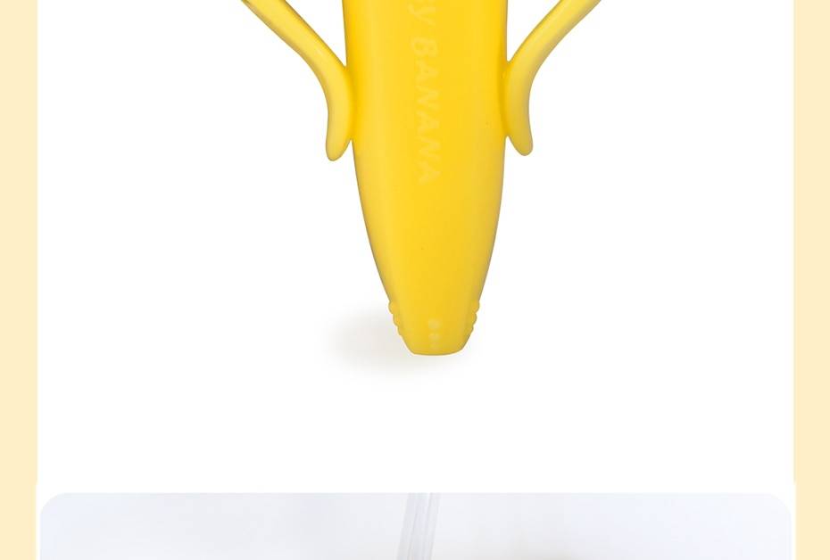 Banana Shaped Silicone Toothbrush