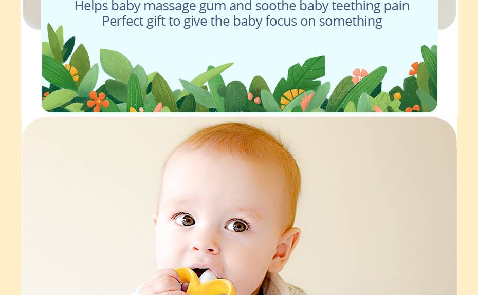 Banana Shaped Silicone Toothbrush