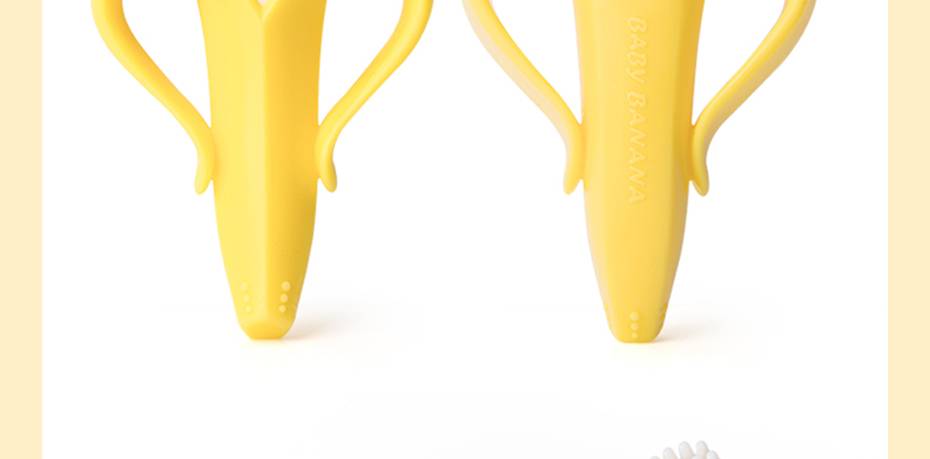 Banana Shaped Silicone Toothbrush