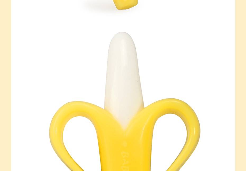 Banana Shaped Silicone Toothbrush