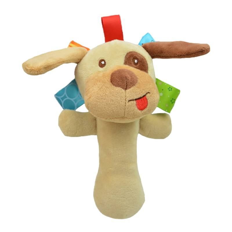Baby's Animal Shaped Plush Rattle Toy