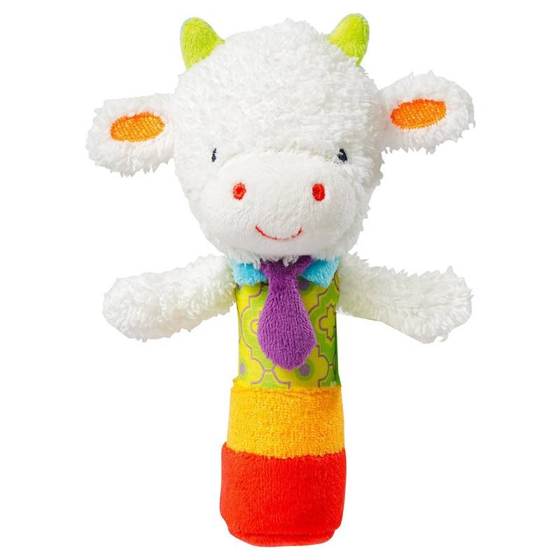 Baby's Animal Shaped Plush Rattle Toy