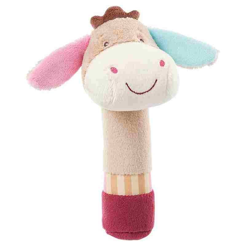 Baby's Animal Shaped Plush Rattle Toy