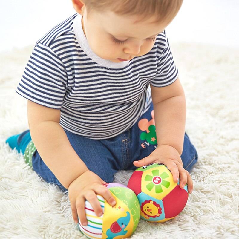 Baby Soft Plush Ball Toy with Sound