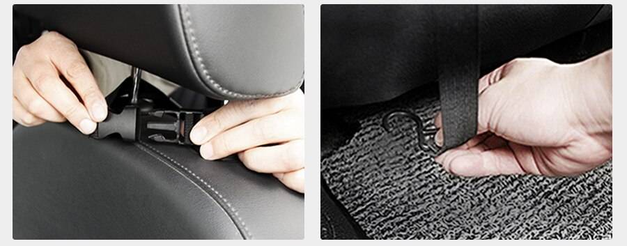 Protective Car Seat Back Cover and Organizer