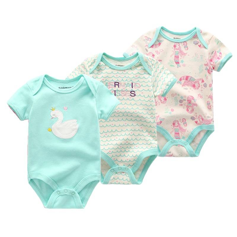 Babies Printed Bodysuit Set 3 Pcs