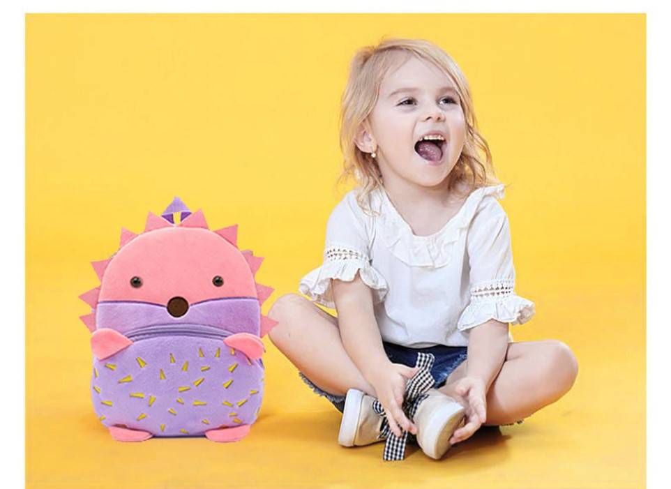 Kid's Cartoon Animals Plush Backpack