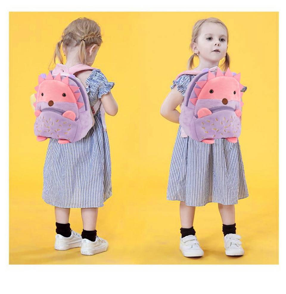 Kid's Cartoon Animals Plush Backpack