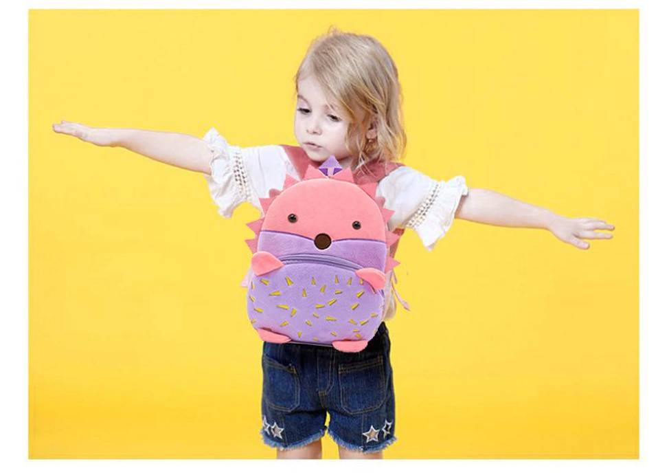 Kid's Cartoon Animals Plush Backpack
