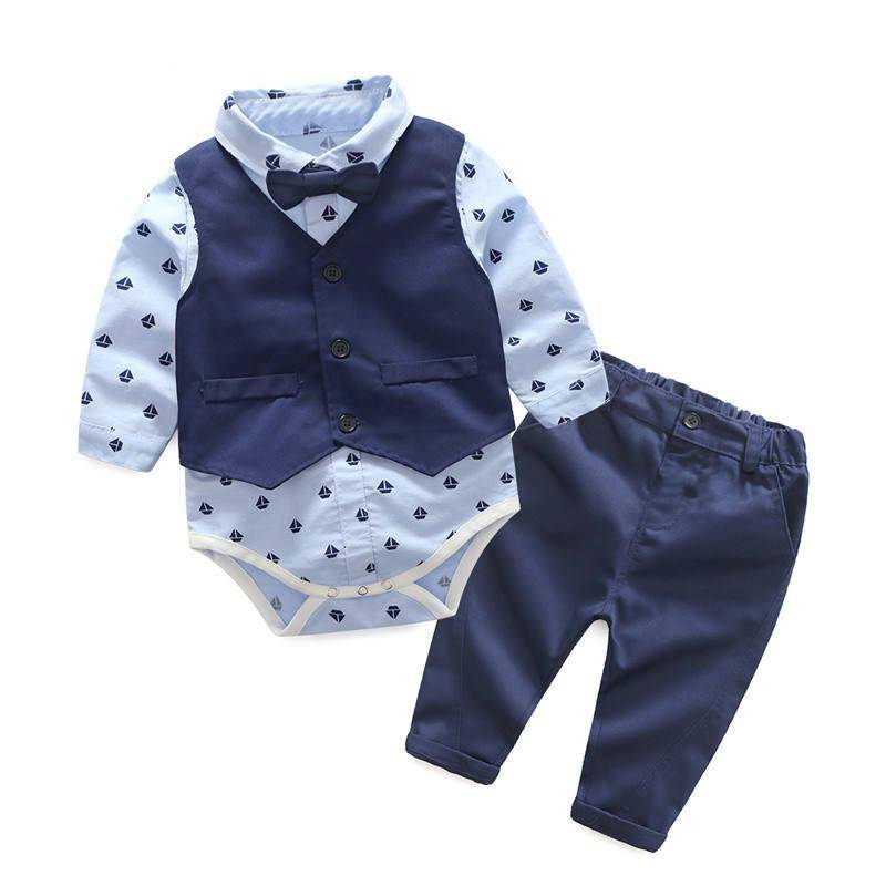3 Pieces Baby Boy’s Suit Set Baby & Kids Apparel Color : Beige|Black|Blue|Sky Blue|Pink|Lavender|Red|Yellow 3 Pieces Baby Boy's Suit Set