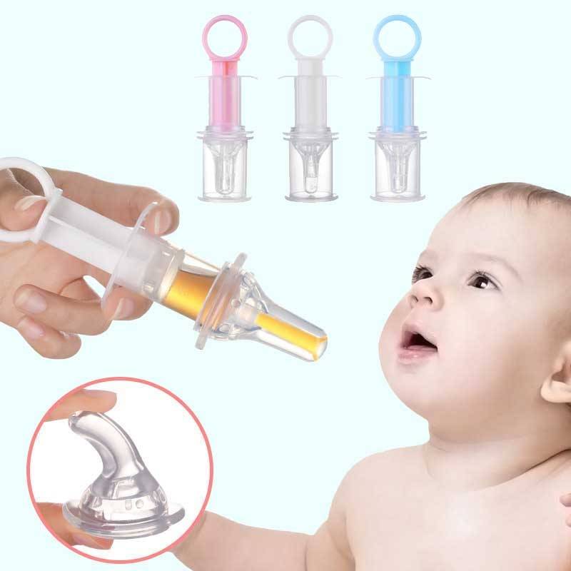 Baby’s Medicine Feeding Needle Dispenser Baby Care Baby Feeding Feeding Utensils Grooming & Health Care Kits Color : White|Blue|Pink