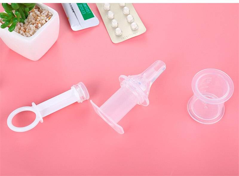 Baby’s Medicine Feeding Needle Dispenser Baby Care Baby Feeding Feeding Utensils Grooming & Health Care Kits Color : White|Blue|Pink