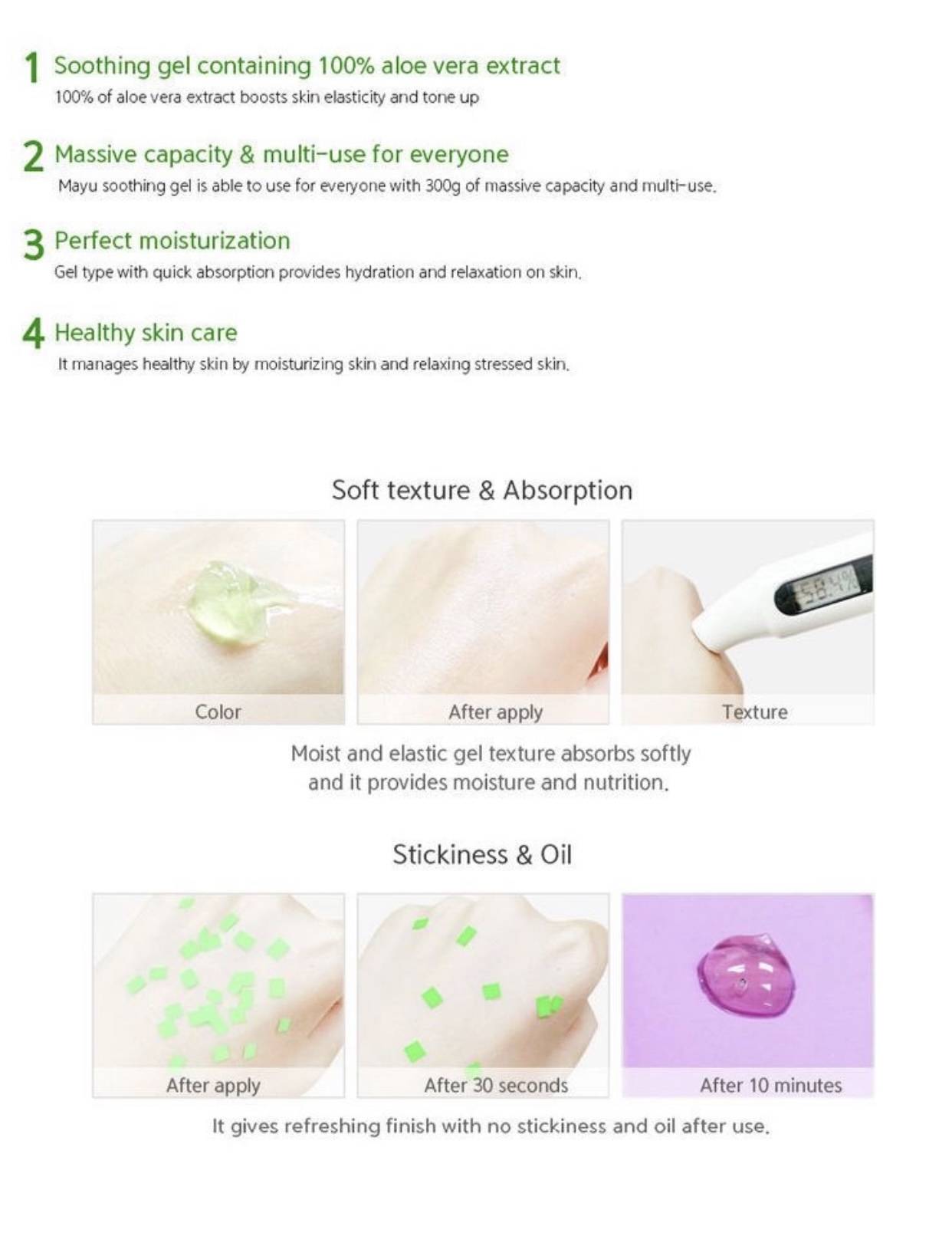 Aloe Vera Gel 100% for Moisturizing and Soothing Skin Aloe Vera gel 100% for moisturiZing and soothing skin